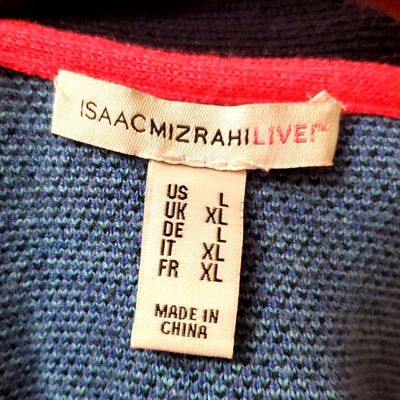 Isaac Mizrahi Live, Boho Open Cardigan with fringe Size L - Picture 5 of 6